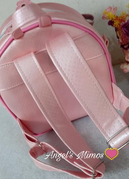 Mochila couro sintético tam. P Jardim encantado