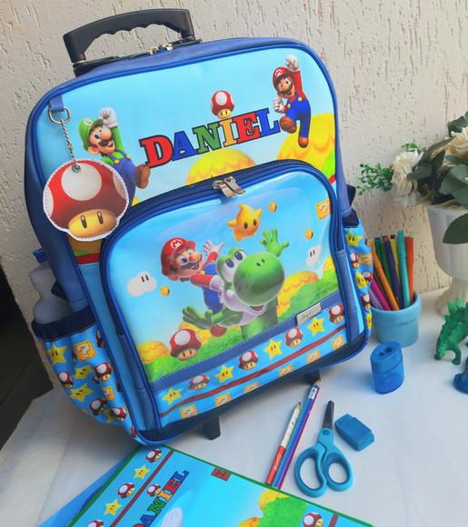 Mochila de Rodinhas Mario
