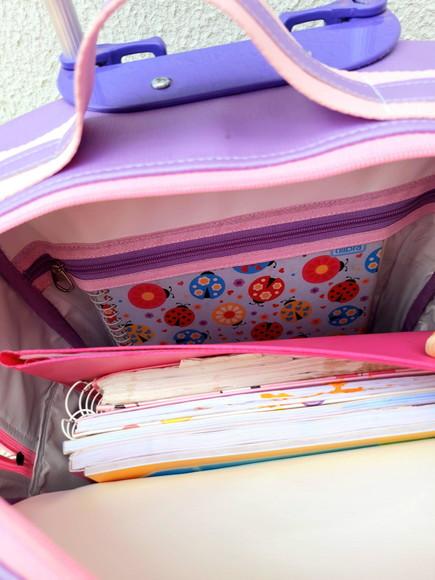 Mochila de Rodinhas Personalizada e Estojo Box 3 Divisões