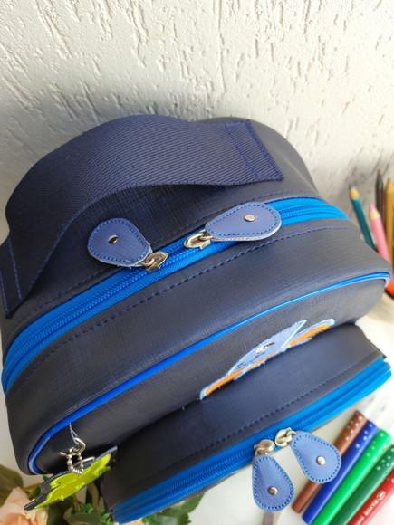 Mochila e estojo duplo material sintético Dinossauro
