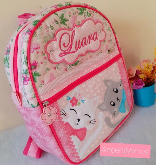 mochila Gatinhos Infantil