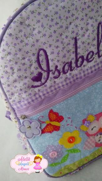 Mochila infantil Corujinha