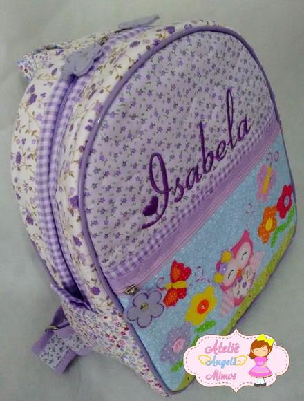Mochila infantil Corujinha