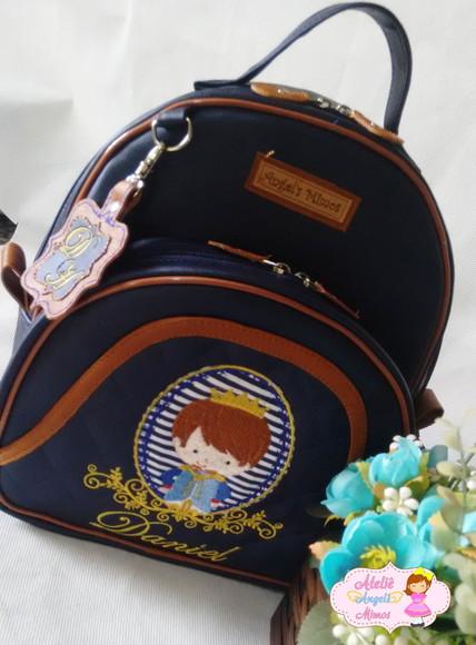 Mochila Infantil couro sintético Principe