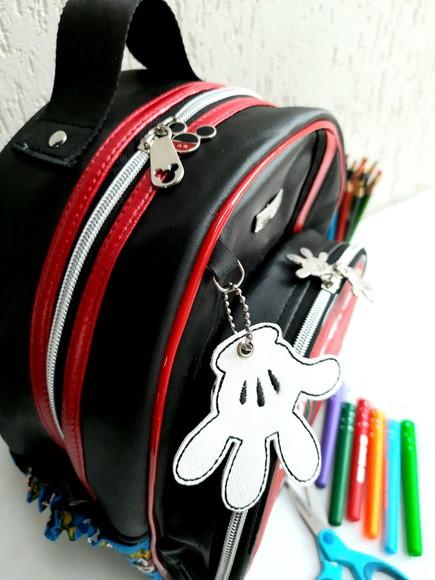Mochila M Infantil Couro Sintético Mickey
