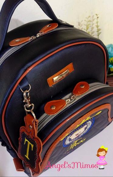 Mochila M Infantil couro sintético ursinho Principe
