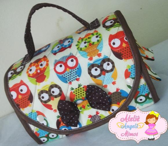 Necessaire 3 em 1 Corujinhas
