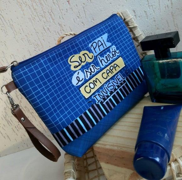Necessaire Com Foto Parte Traseira Dia Dos Pais
