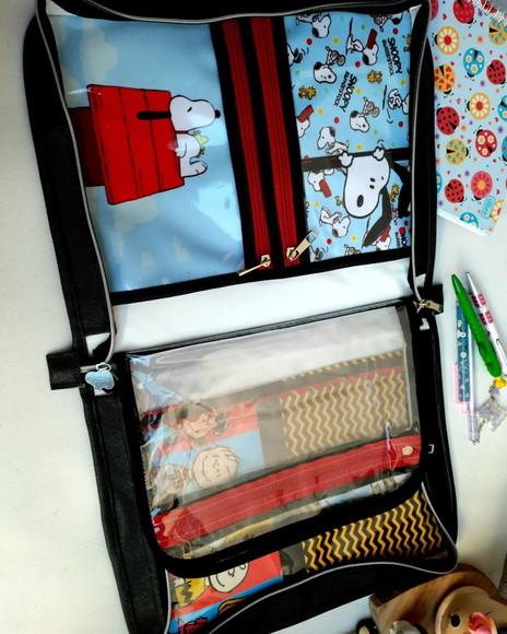 Pasta Organizadora com Bolsos Couro Sintético