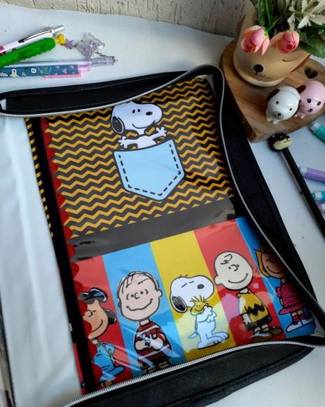 Pasta Organizadora com Bolsos Couro Sintético