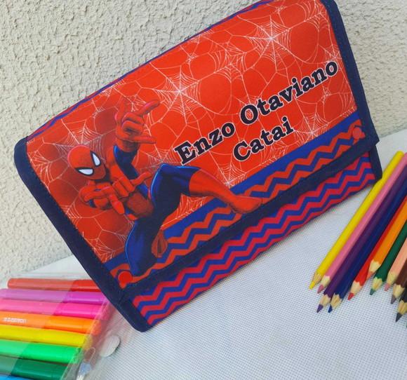 Porta Fraldas/ Porta Lenço/ Pomada Homem Aranha