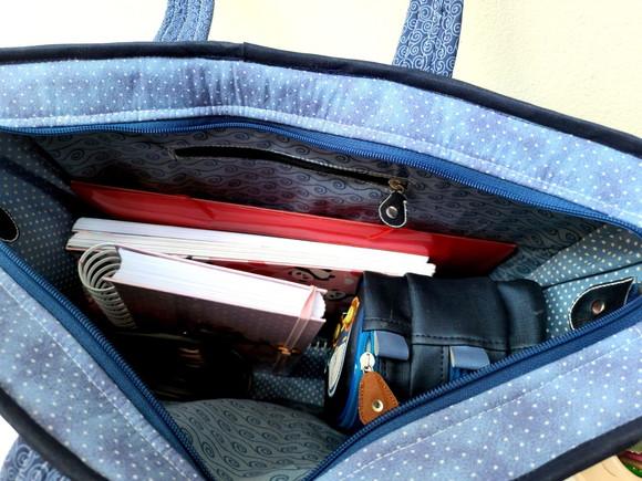 professor bolsa GG corujinha Azul