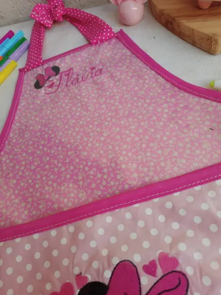 Avental de Pintura Infantil Minnie