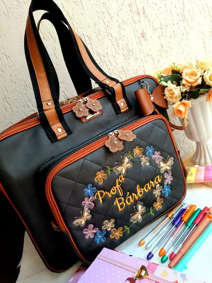 Bolsa 3 divisões + estojo sintético