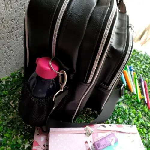 Bolsa 3 Divisões Com Alça Transversal E Bolsos Laterais