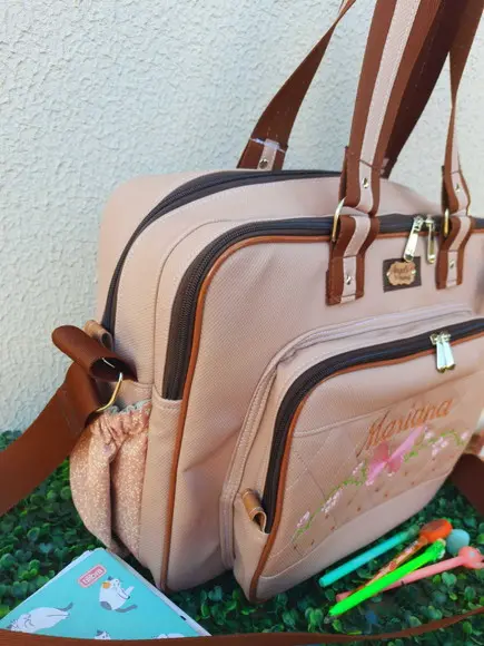 Bolsa 3 Divisões Material Sintético Borboletas