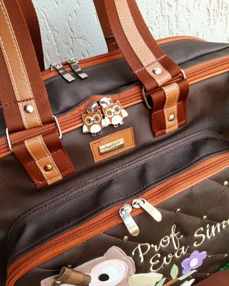 Bolsa 3 Divisões Material Sintético Corujinha