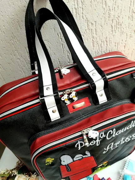 Bolsa 3 divisões material sintético snoopy