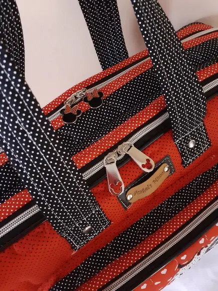 Bolsa 3 divisoes Minnie mickey