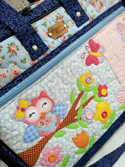 Bolsa alça transversal corujinha