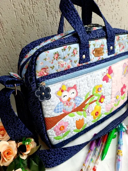 Bolsa alça transversal corujinha