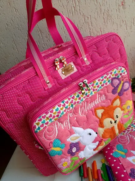 Bolsa Bolsa 3 Divisões +capa Diário De Classe