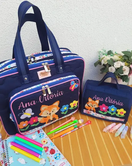 Bolsa Bolsa 3 Divisões +maletinha 3 em 1