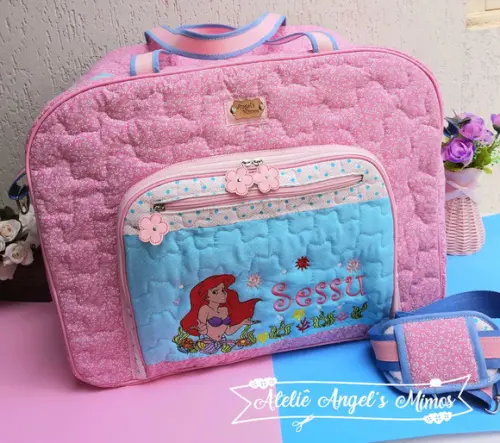 Bolsa de viagem XG pequena sereia