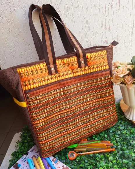 Bolsa Gg + Frasqueira Box Mulher Africana