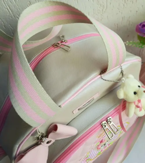 Bolsa Passeio G Sintético Perolizado Ursa Princesa