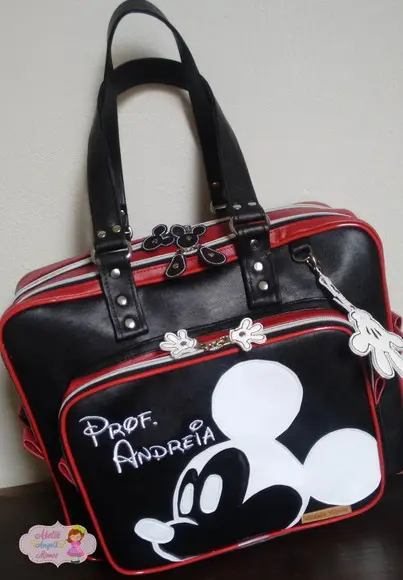 Bolsa Professora 3 divisões couro sintético