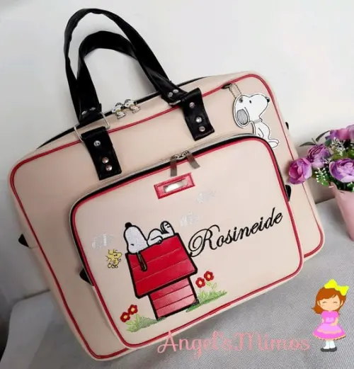 Bolsa Snoopy material sintético