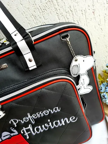 Bolsa Snoopy Material Sintético