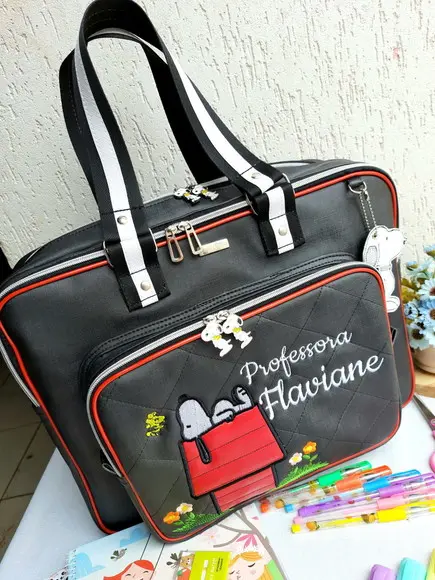 Bolsa Snoopy Material Sintético