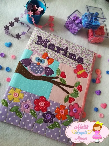 Caderno corujinha Grande