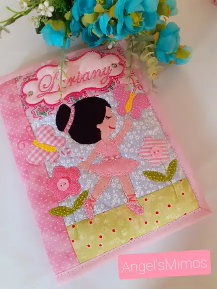 Capa de agenda +estojo box Bailarina