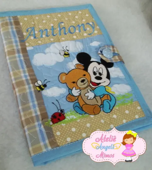 Capa de Carteirinha de vacina Mickey