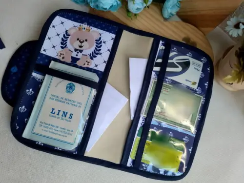 Capa De Carteira De Vacina Urso Principe