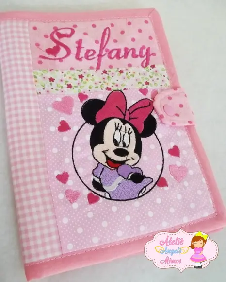 Capa de Carteirinha de vacinação Minnie