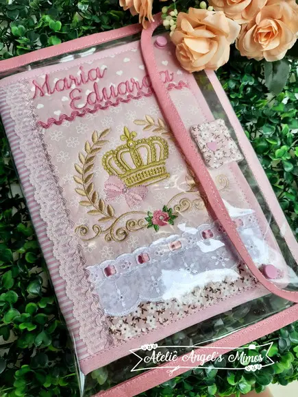 Capa para carteira de vacina Bailarina +capa protetora