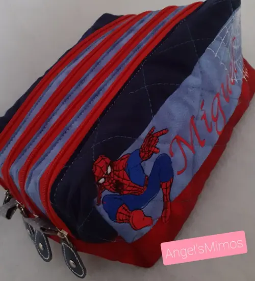 Estojo box 4 divisões Homem Aranha
