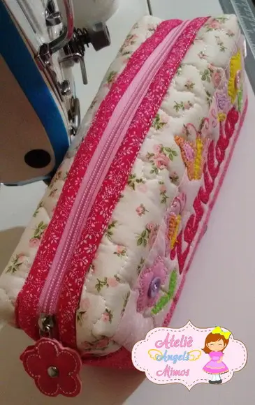 Estojo Box Flores e Borboletas personalizado