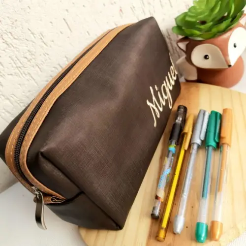 Estojo Box material sintético personalizado