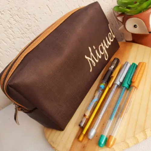 Estojo Box material sintético personalizado
