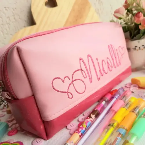 Estojo Box material sintético personalizado