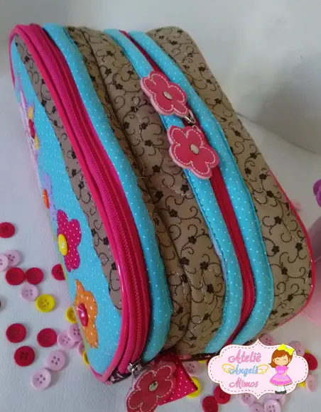Estojo Duplo corujinha