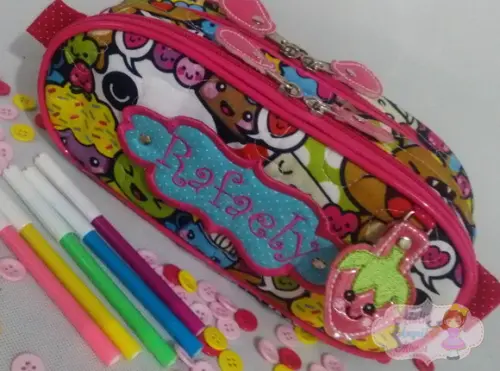 Estojo duplo kawaii
