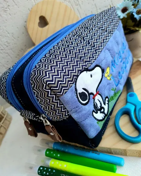 Estojo Duplo Snoopy