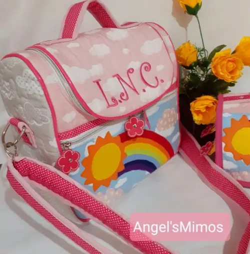 Frasqueira / bolsa arco-iris