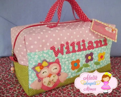Frasqueira Box Corujinha Personalizada